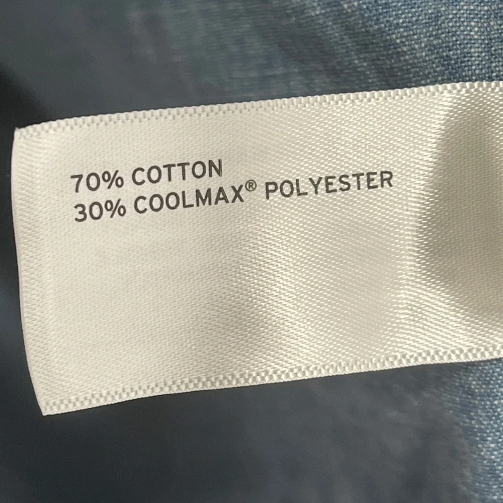 Duluth Trading Co Mens Untucked Chambray Button Front Long Sleeve Work Shirt 2XL - Picture 7 of 11